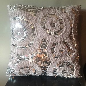 Sequin pillow